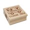 Thank You Mail Shipping Delivery Truck Square Rubber Stamp for Stamping Crafting